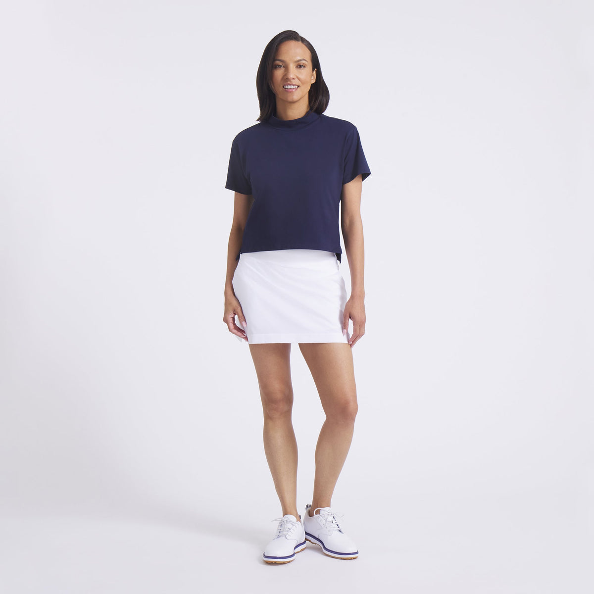 Women's Charlotte Modalon Mock Neck Golf Polo - Puma Golf Great Value