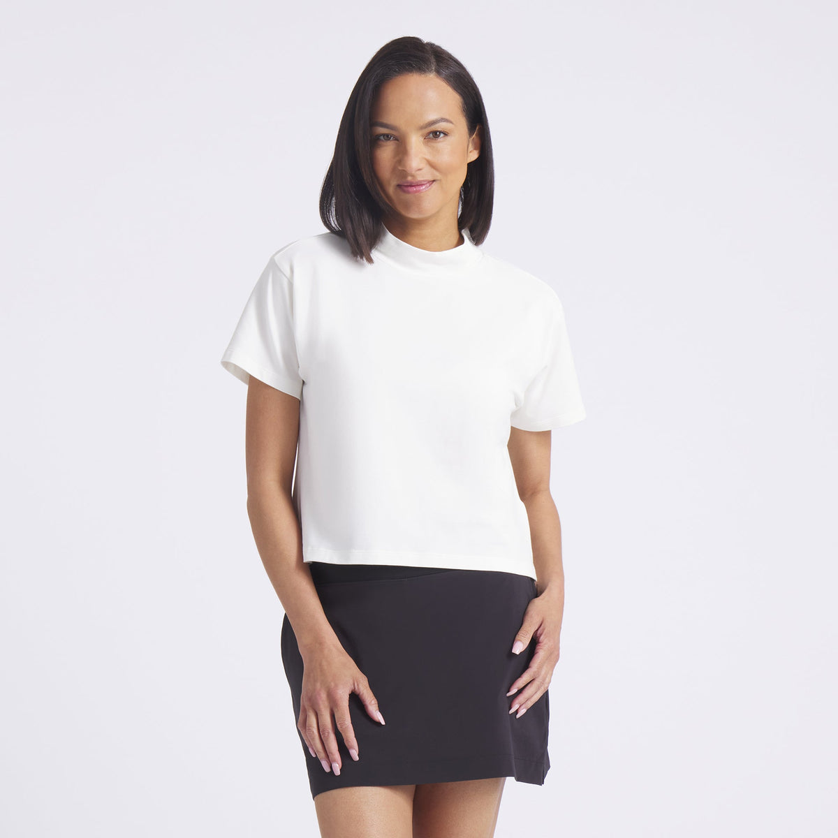 Women's Charlotte Modalon Mock Neck Golf Polo - Puma Golf Great Value