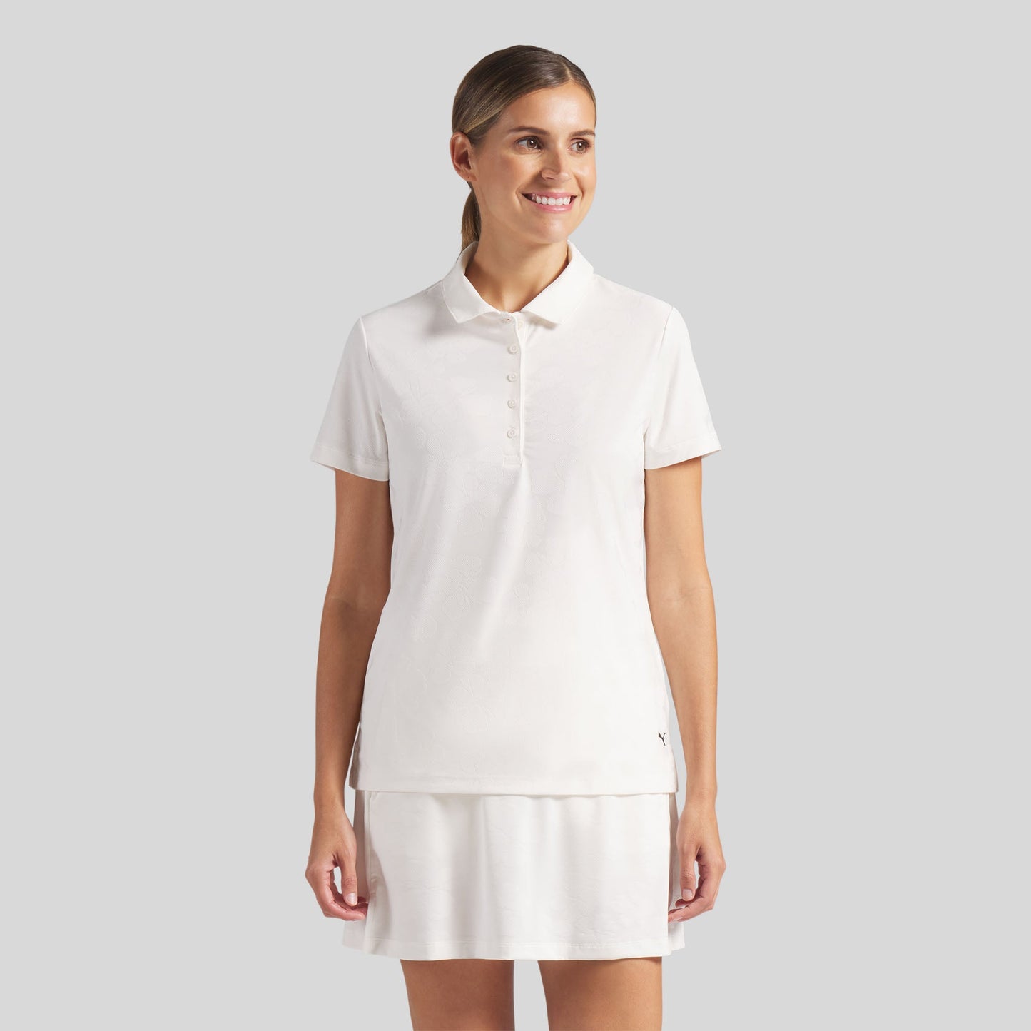 Women's Floral Lace Jacquard Golf Polo - Puma Golf Latest