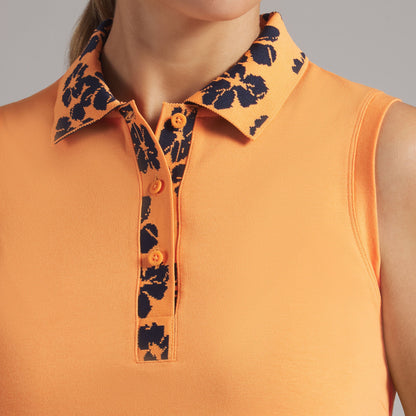 Women's Modalon Floral Rib Sleeveless Golf Polo - Puma Golf Quality