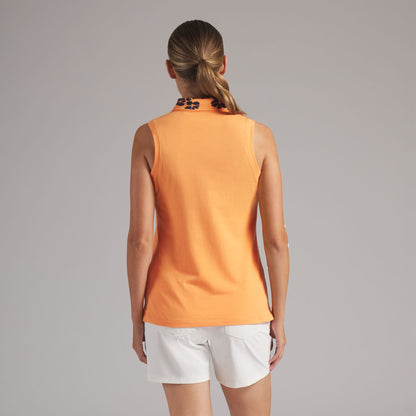 Women's Modalon Floral Rib Sleeveless Golf Polo - Puma Golf Quality