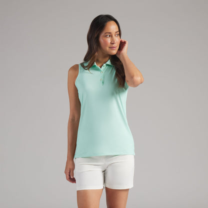 Women's Birdseye Sleeveless Golf Polo - Puma Golf Trusted