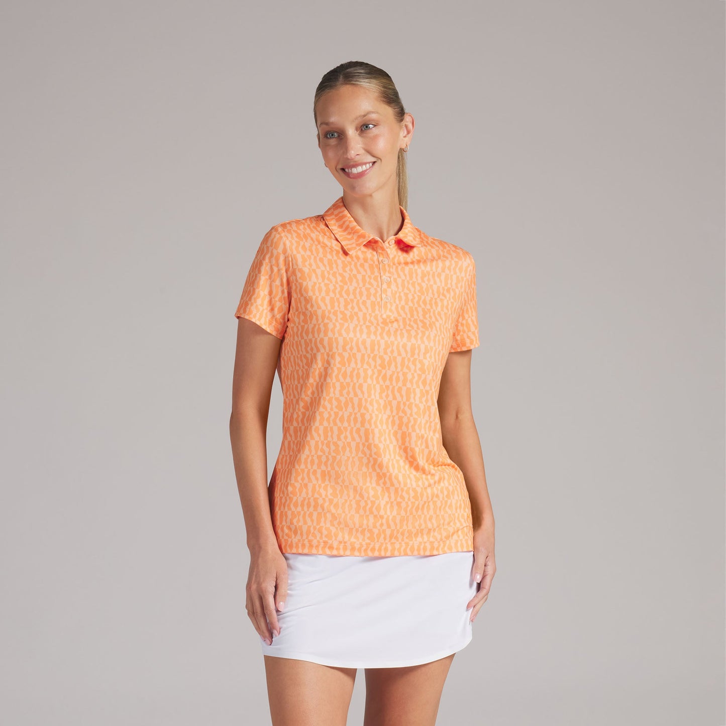 Women's CLOUDSPUN Wavey Golf Polo - Puma Golf Classic