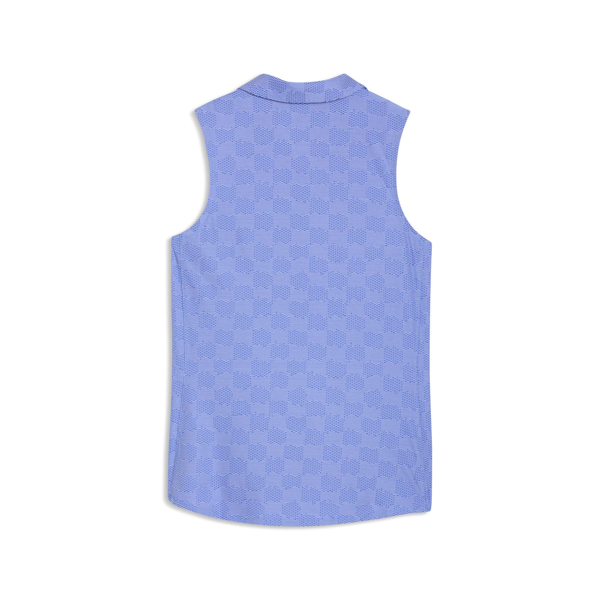 Women's Check Jacquard Sleeveless Golf Polo - Puma Golf Essential