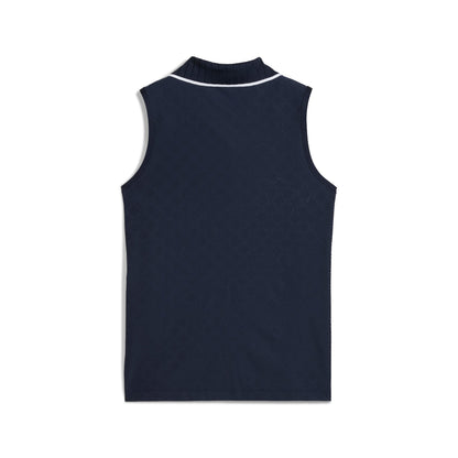 Women's AP Jacquard Sleeveless Golf Polo - Puma Golf Classic
