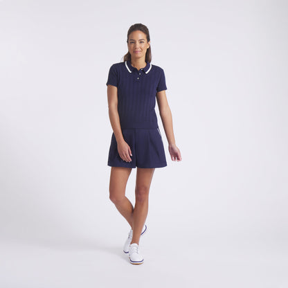 Women's AP Pointelle Golf Polo - Puma Golf Essential