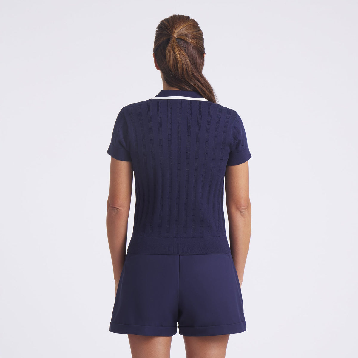 Women's AP Pointelle Golf Polo - Puma Golf Essential