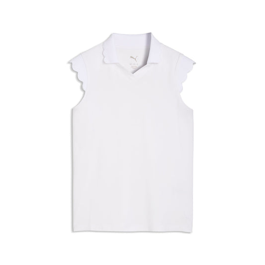 Girl's CLOUDSPUN Scallop Sleeve Golf Polo - Puma Golf Value