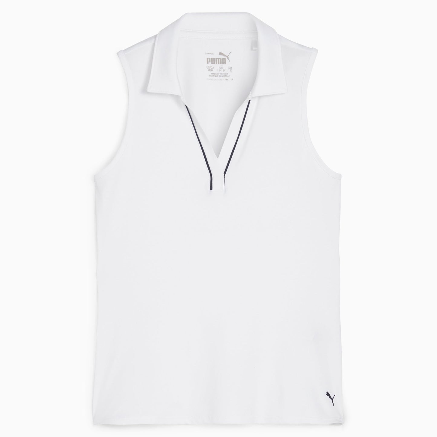 Girl's CLOUDSPUN Piped Sleeveless Golf Polo - Puma Golf Quality