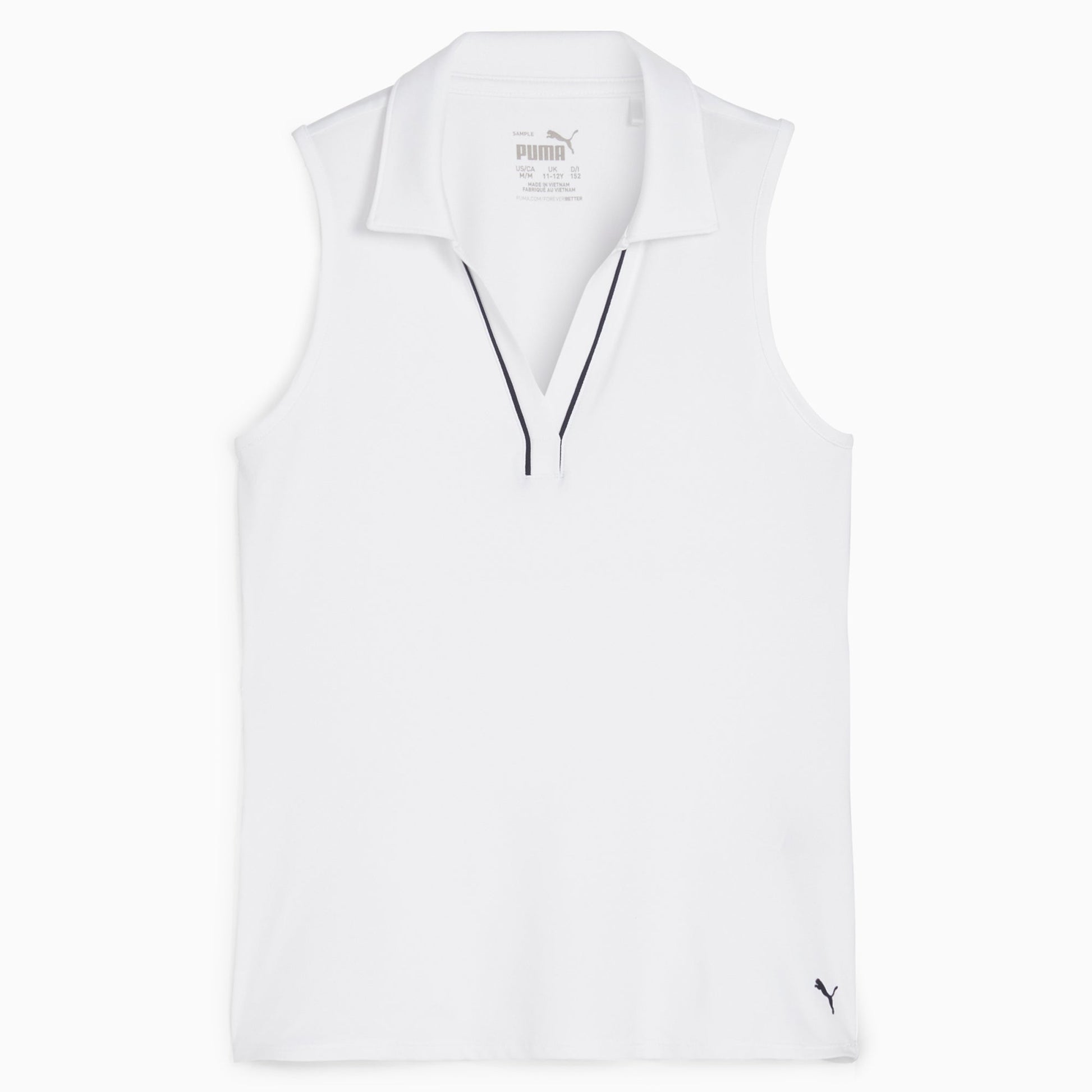 Girl's CLOUDSPUN Piped Sleeveless Golf Polo - Puma Golf Quality
