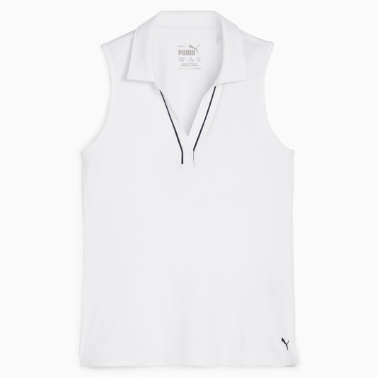 Girl's CLOUDSPUN Piped Sleeveless Golf Polo - Puma Golf Quality