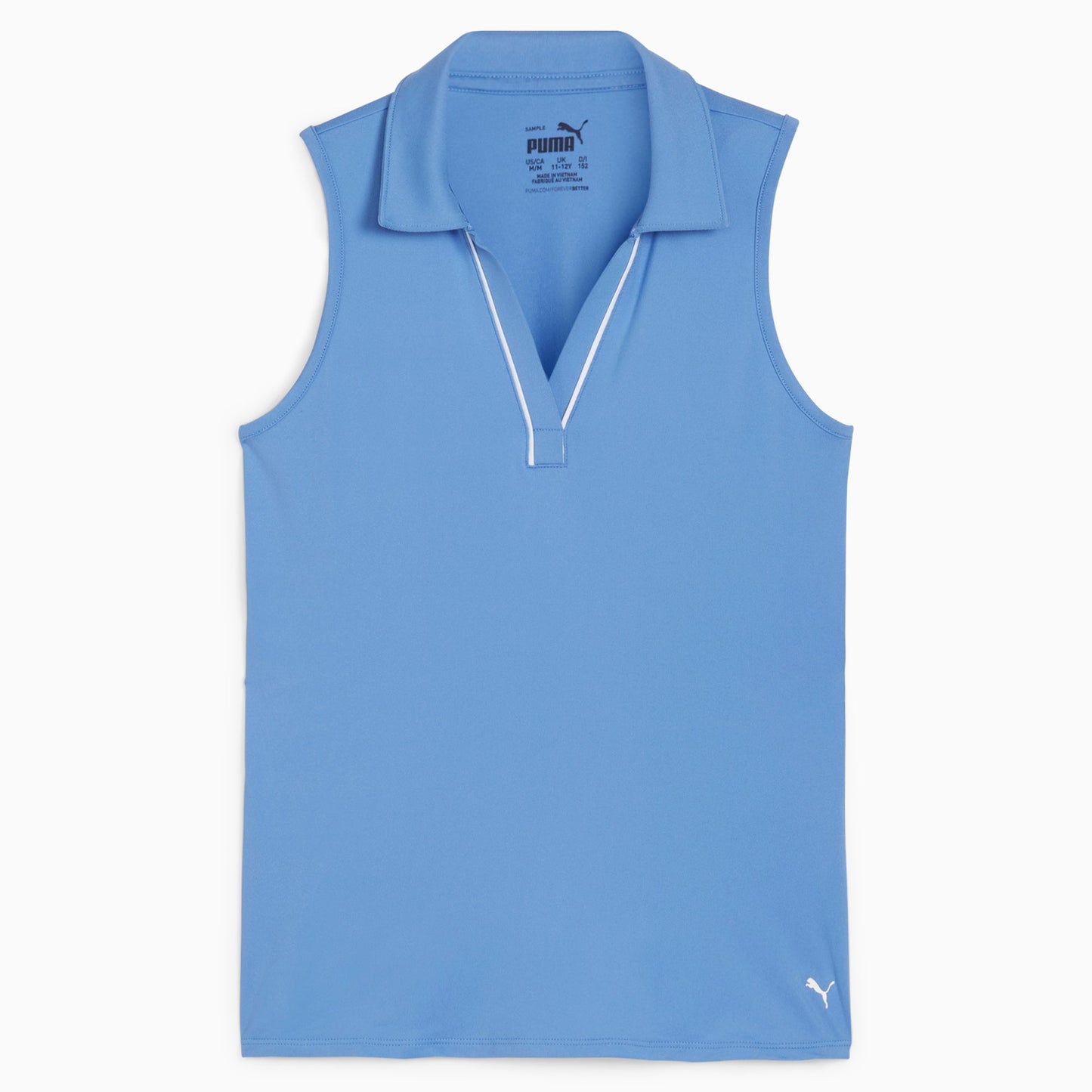Girl's CLOUDSPUN Piped Sleeveless Golf Polo - Puma Golf Quality