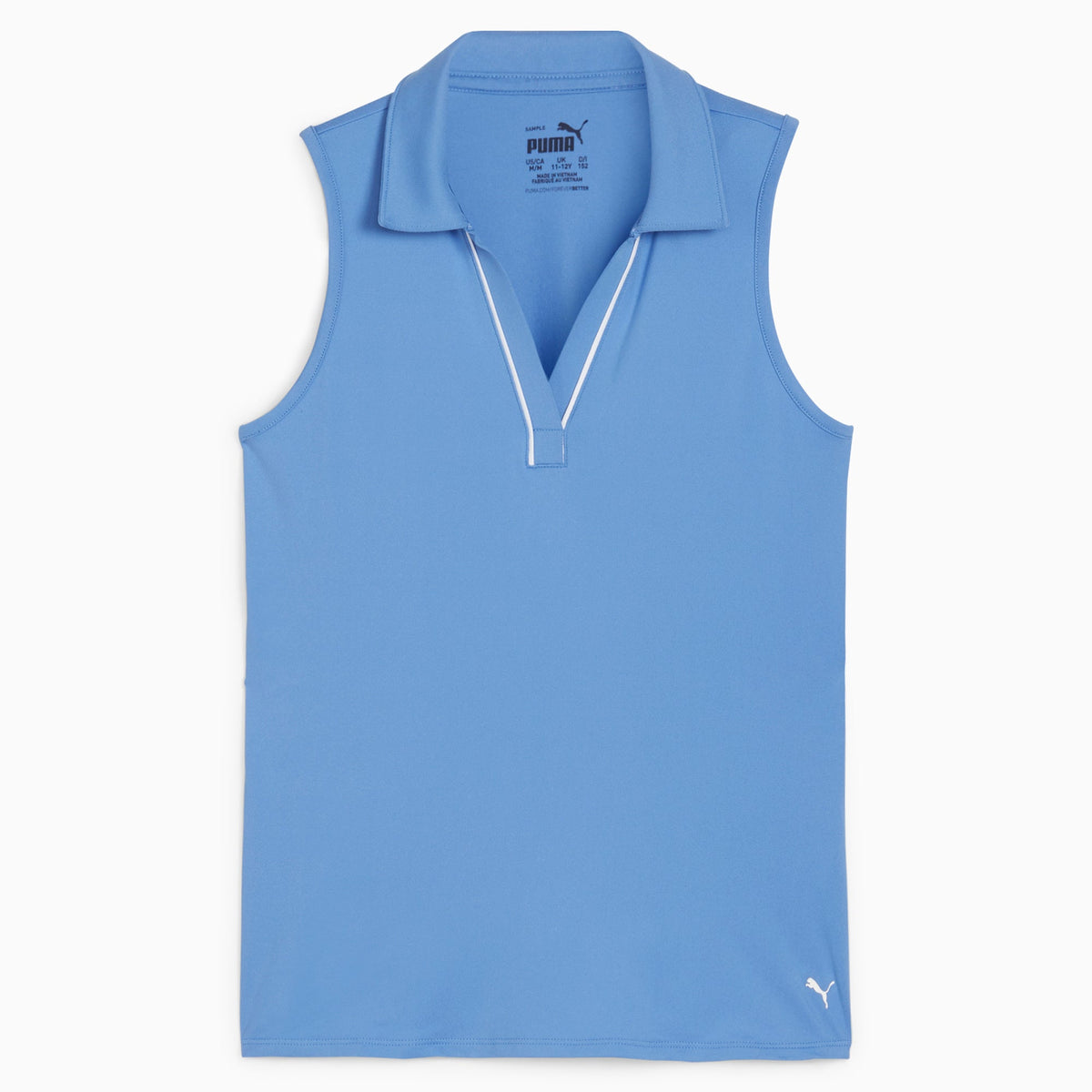 Girl's CLOUDSPUN Piped Sleeveless Golf Polo - Puma Golf Quality