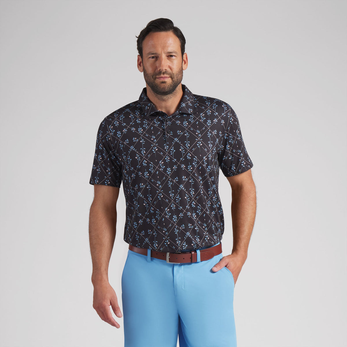 CLOUDSPUN Argyle Bloom BN Golf Polo - Puma Golf Great Value