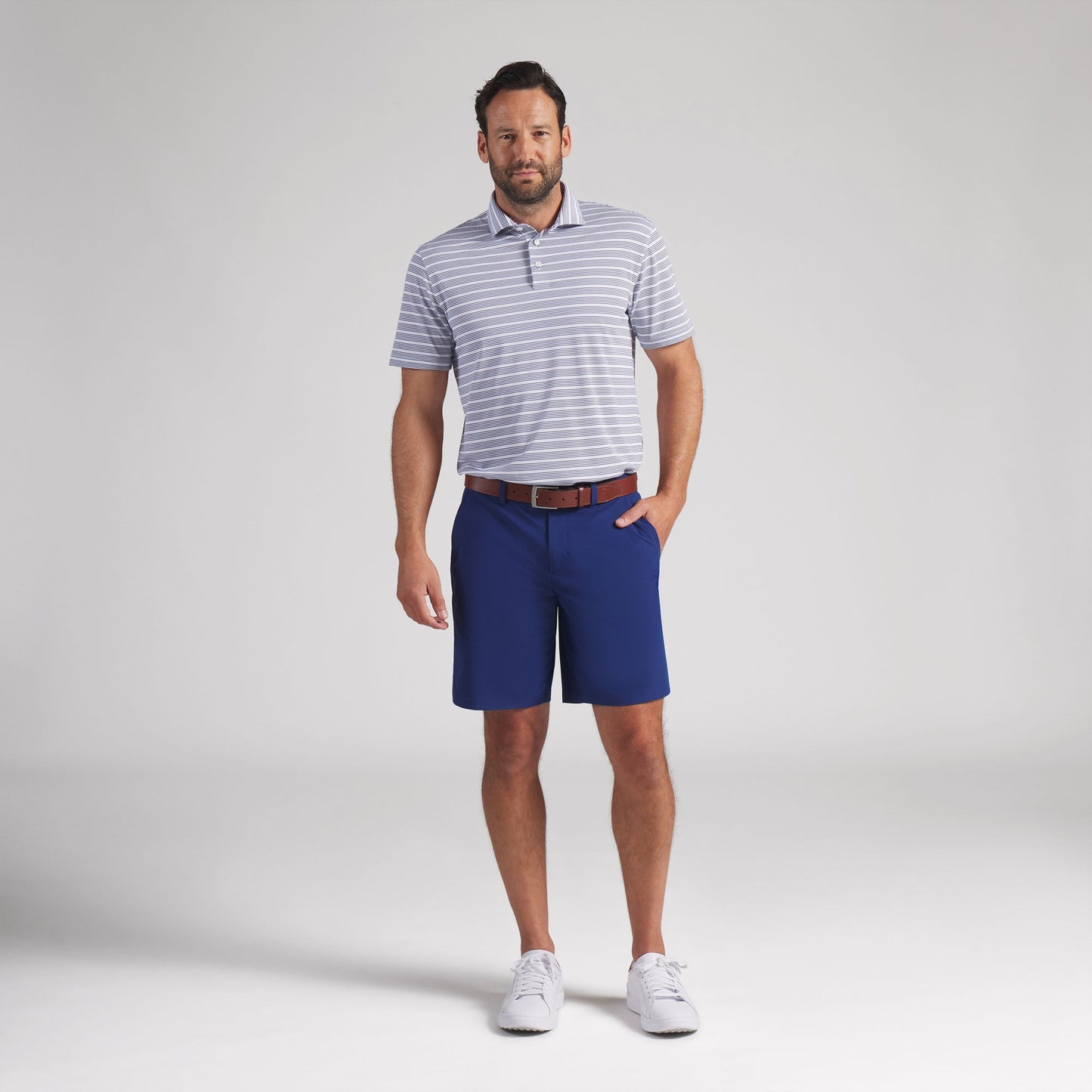 Clubhouse Stripe Golf Polo - Puma Golf Essential