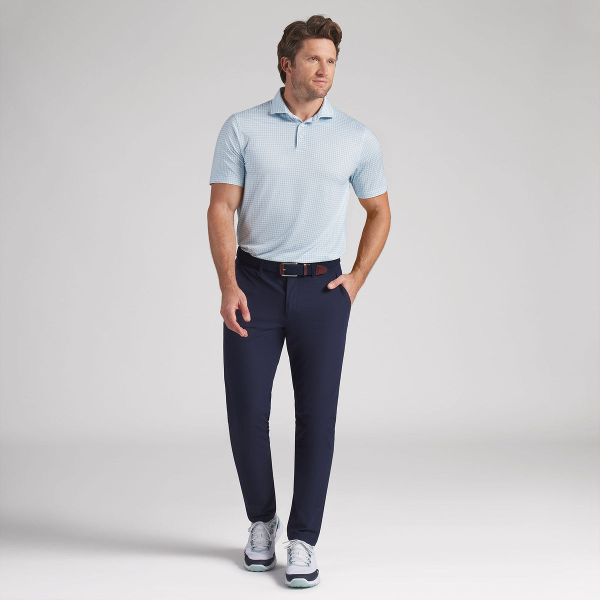 CLOUDSPUN Mono Check BN Golf Polo - Puma Golf Value