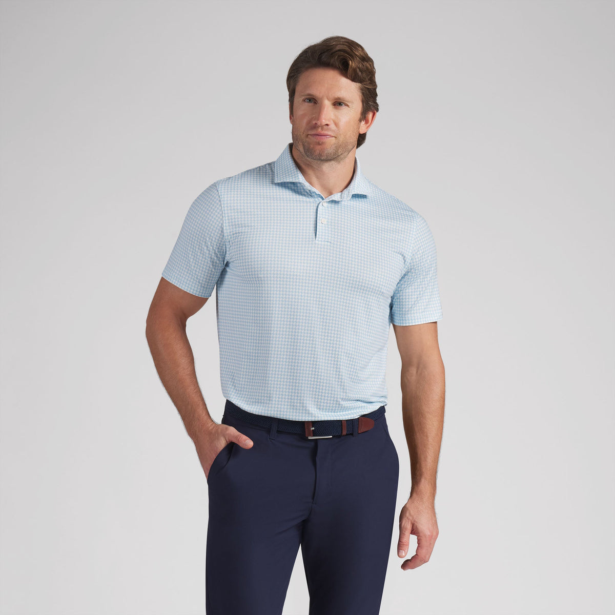 CLOUDSPUN Mono Check BN Golf Polo - Puma Golf Value