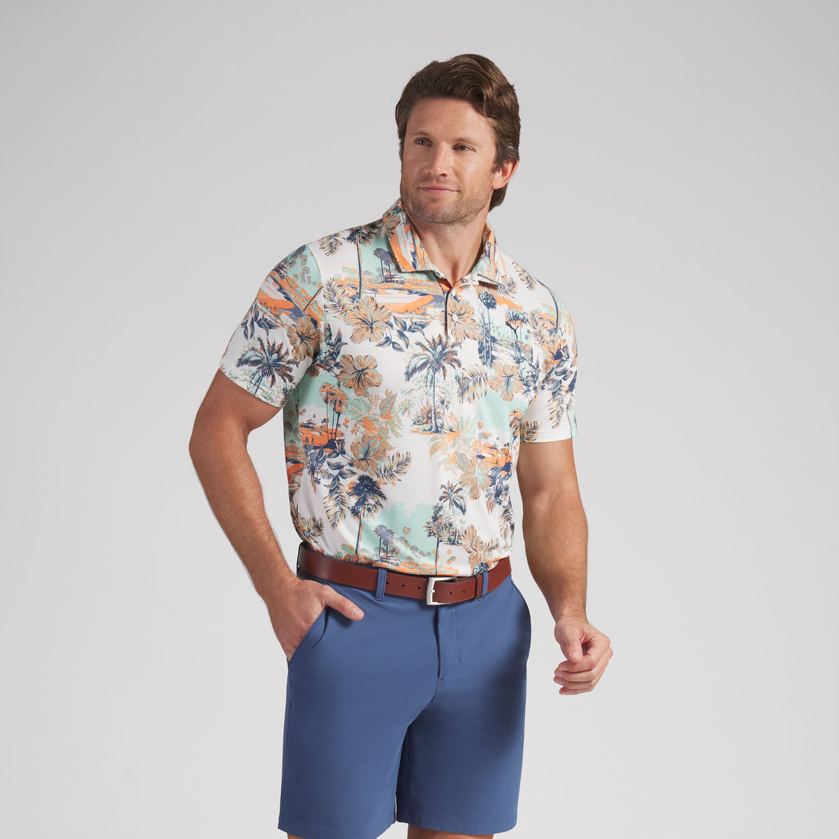 CLOUDSPUN Palm LC Golf Polo - Puma Golf Latest