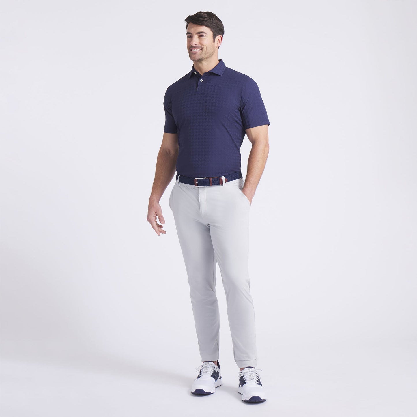 MATTR Houndstooth Golf Polo - Puma Golf Quality