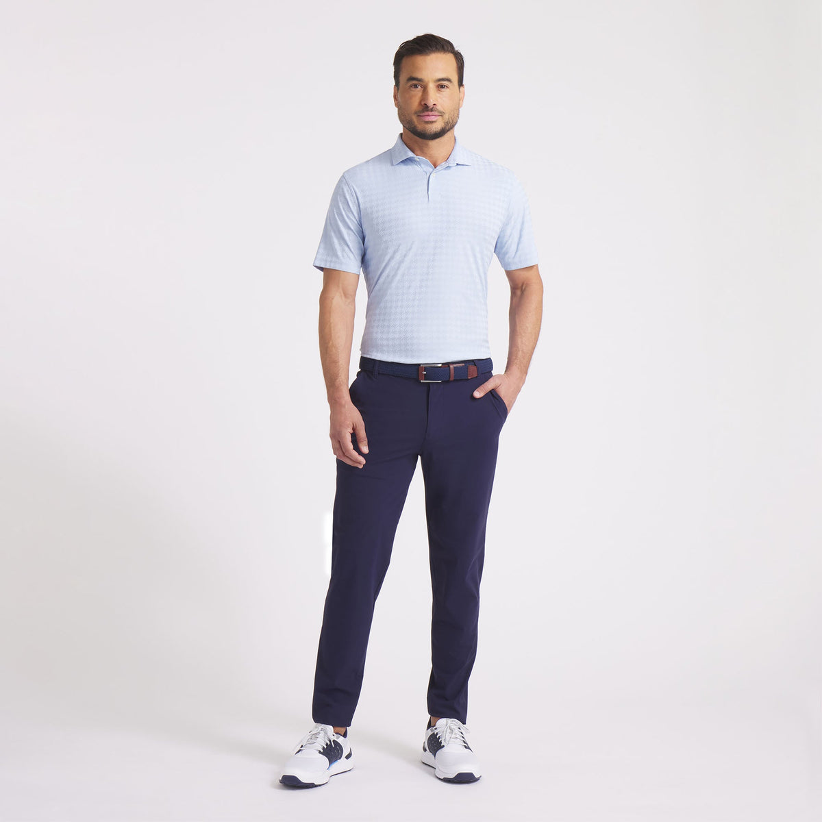 MATTR Houndstooth Golf Polo - Puma Golf Quality