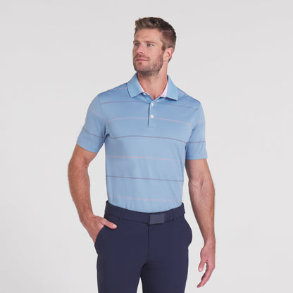AP Rugby Stripe Golf Polo - Puma Golf Essential