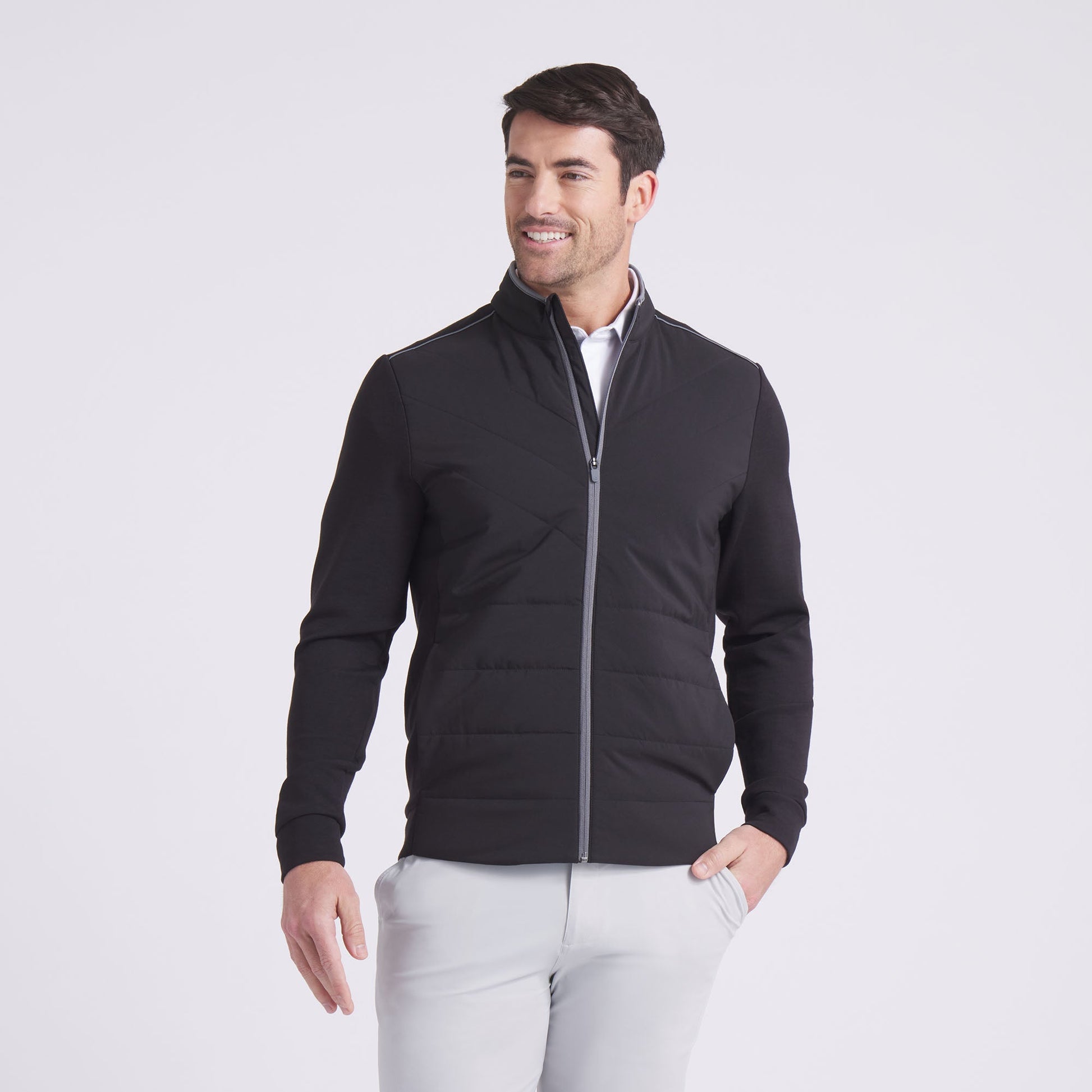 CLOUDSPUN Fleece Hybrid BN Golf Jacket - Puma Golf Essential
