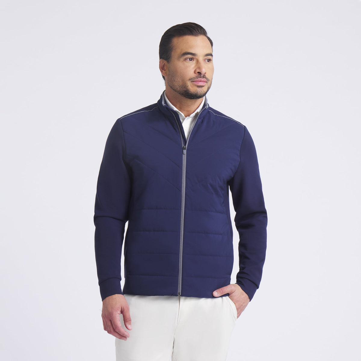 CLOUDSPUN Fleece Hybrid BN Golf Jacket - Puma Golf Essential