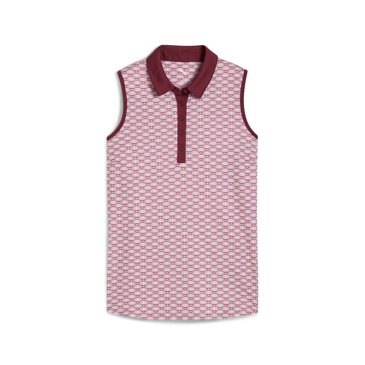 Women's CLOUDSPUN Scallop Sleeveless Golf Polo - Puma Golf Classic