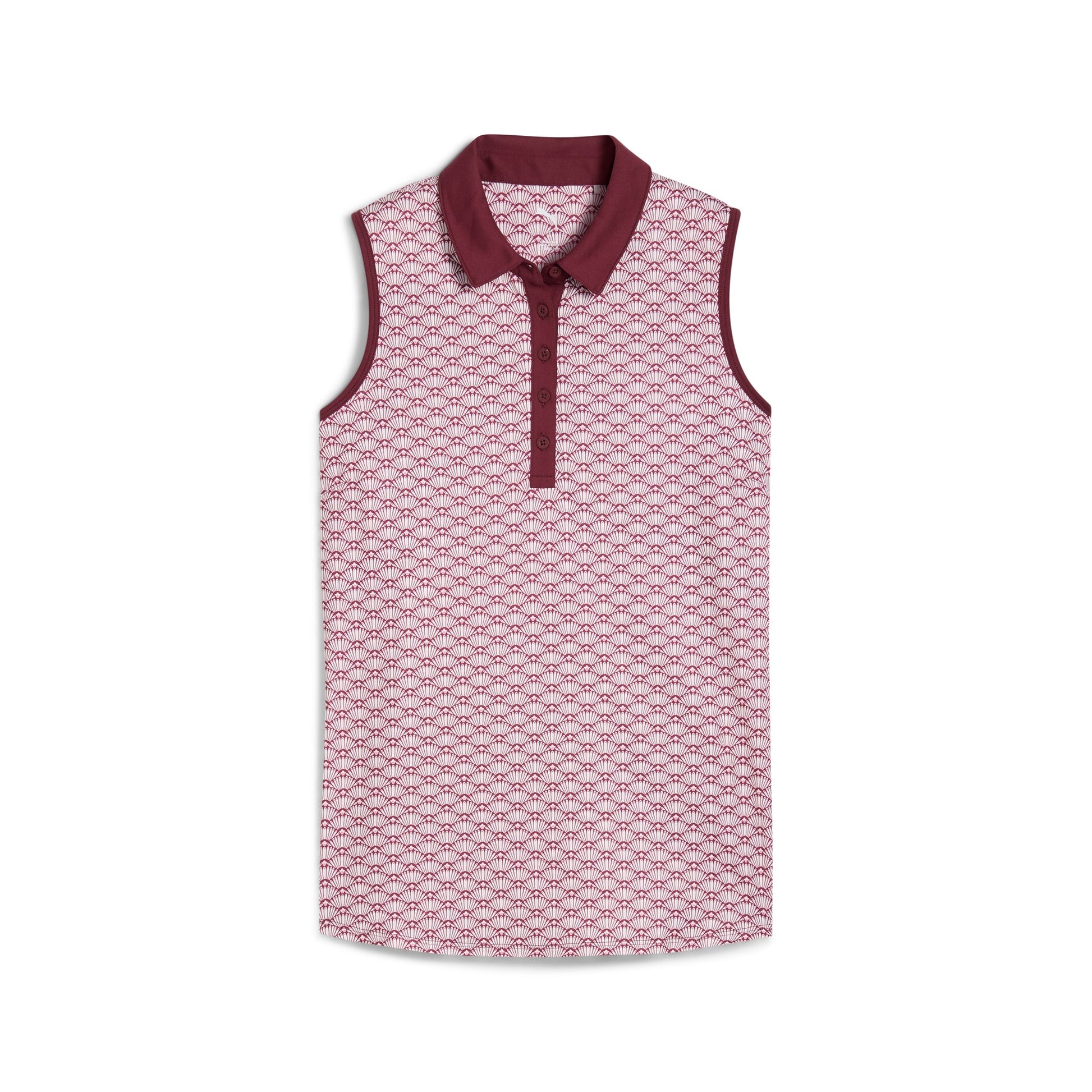 Women's CLOUDSPUN Scallop Sleeveless Golf Polo - Puma Golf Classic