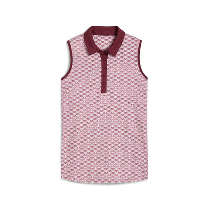 Women's CLOUDSPUN Scallop Sleeveless Golf Polo - Puma Golf Classic
