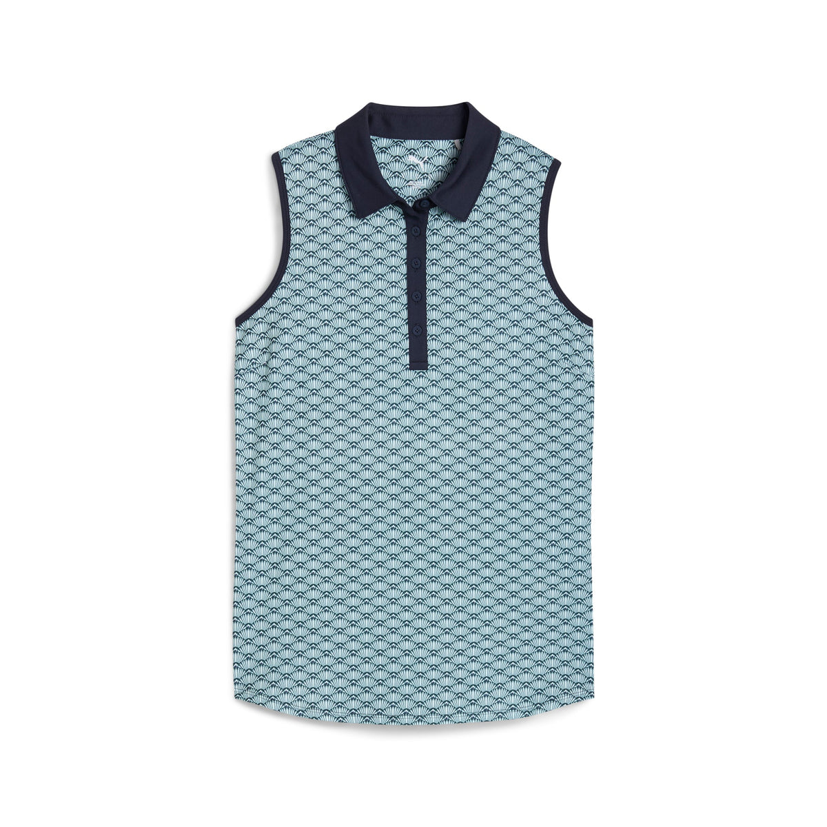 Women's CLOUDSPUN Scallop Sleeveless Golf Polo - Puma Golf Classic