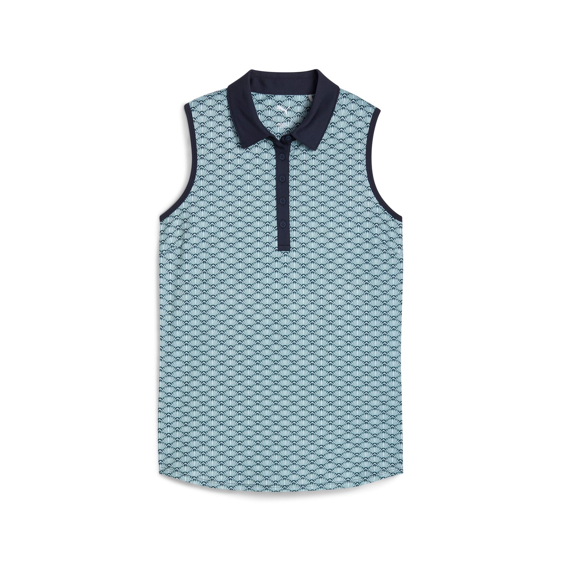 Women's CLOUDSPUN Scallop Sleeveless Golf Polo - Puma Golf Classic