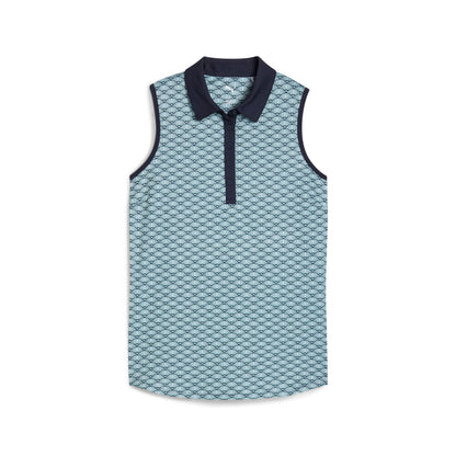 Women's CLOUDSPUN Scallop Sleeveless Golf Polo - Puma Golf Classic