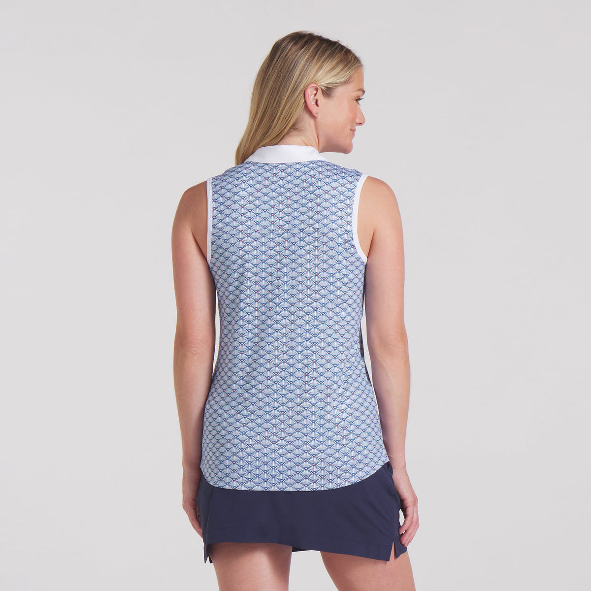Women's CLOUDSPUN Scallop Sleeveless Golf Polo - Puma Golf Classic