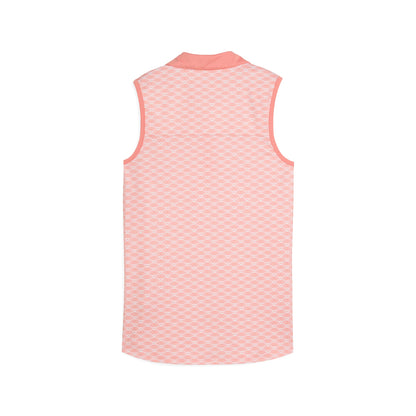 Women's CLOUDSPUN Scallop Sleeveless Golf Polo - Puma Golf Classic