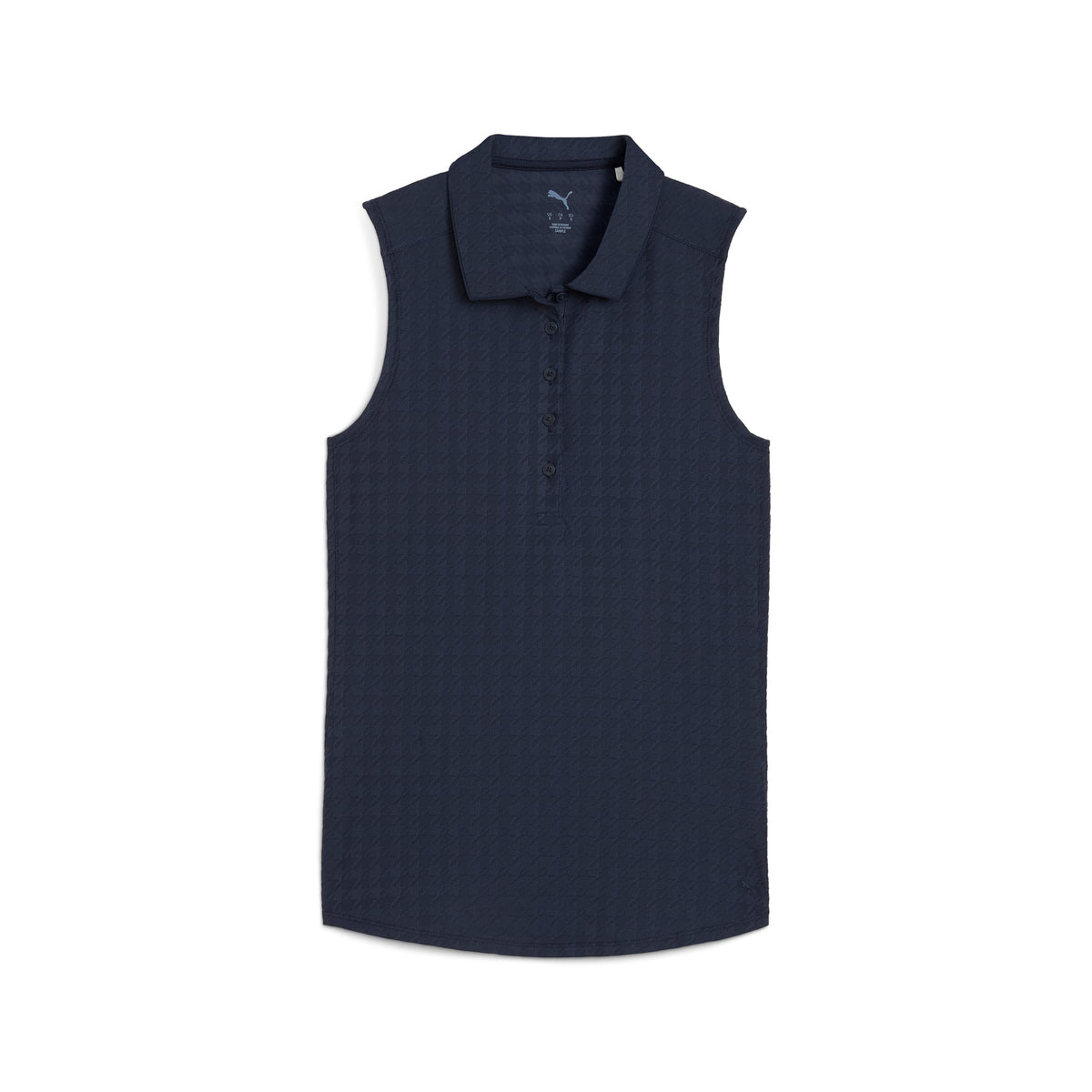 Women's Houndstooth Sleeveless Golf Polo - Puma Golf Everyday