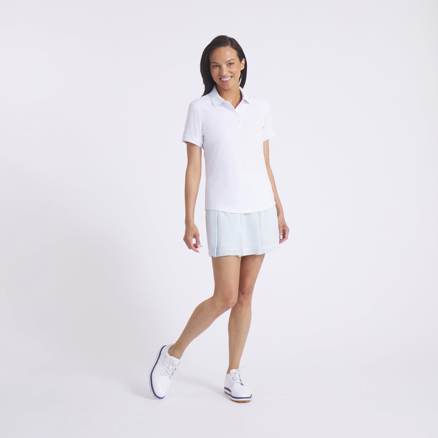 Women's MATTR Stripe Jacquard Golf Polo - Puma Golf Value