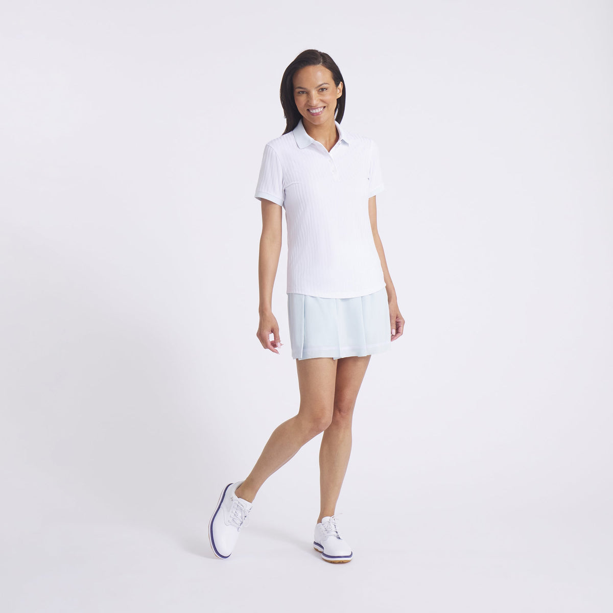 Women's MATTR Stripe Jacquard Golf Polo - Puma Golf Value