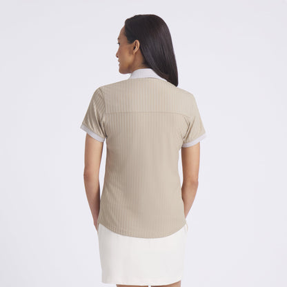 Women's MATTR Stripe Jacquard Golf Polo - Puma Golf Value