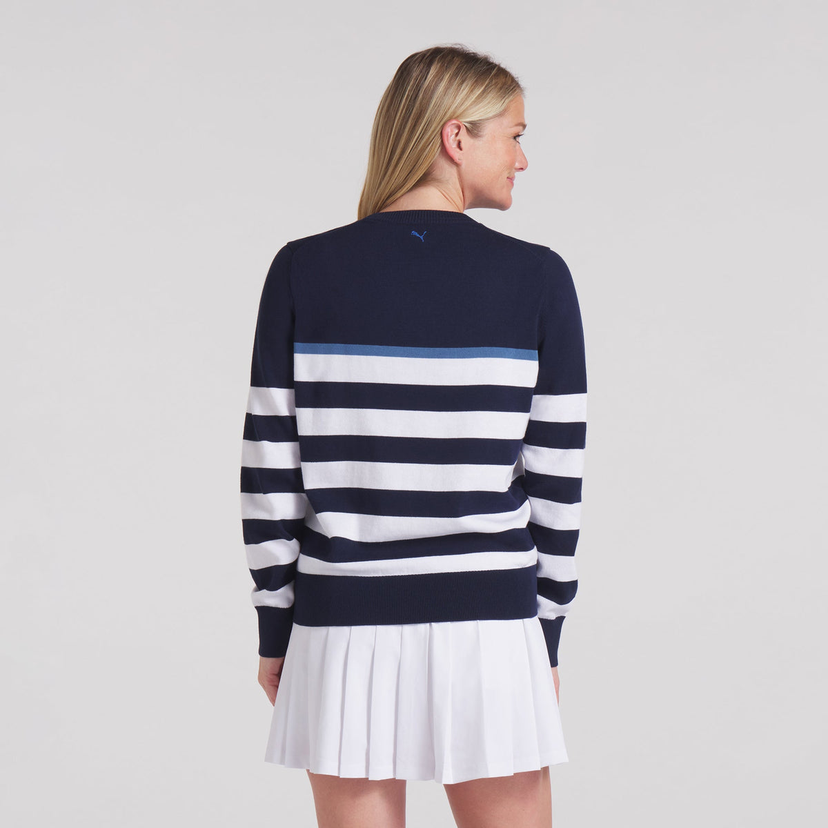 Women's Resort Stripe Golf Sweater - Puma Golf Classic