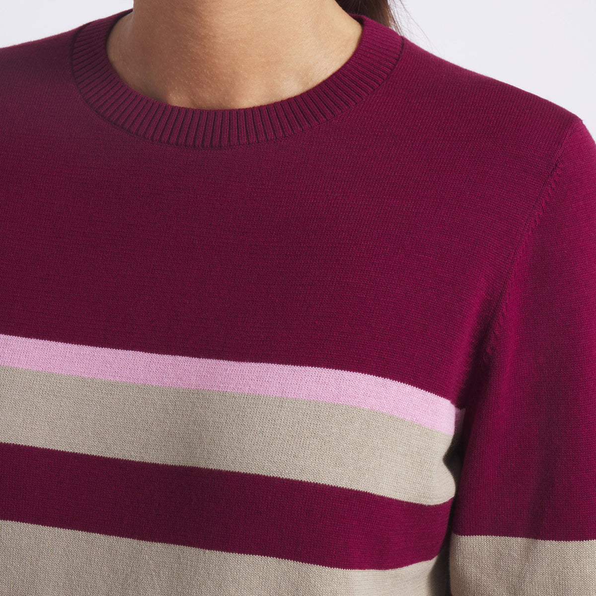 Women's Resort Stripe Golf Sweater - Puma Golf Classic