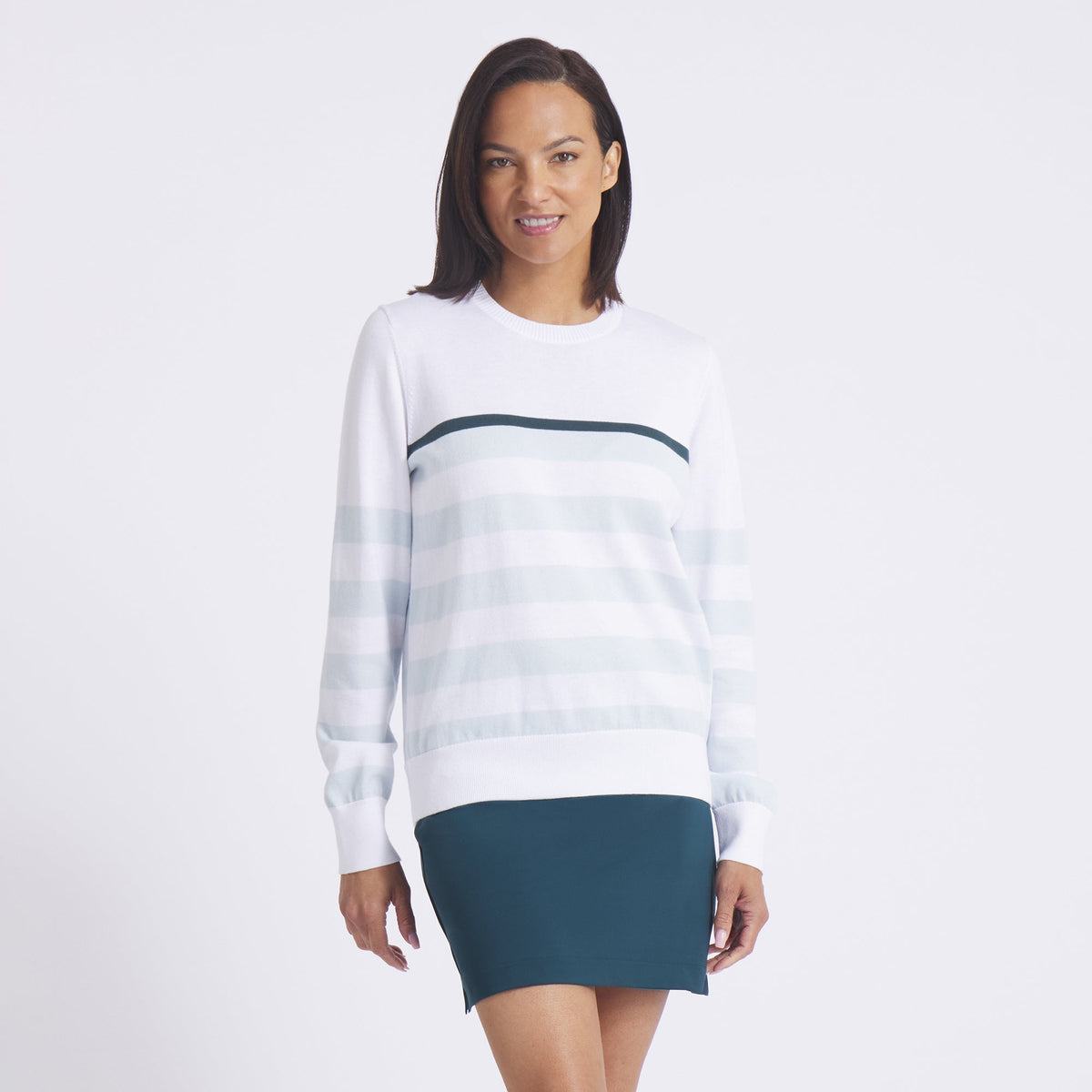 Women's Resort Stripe Golf Sweater - Puma Golf Classic