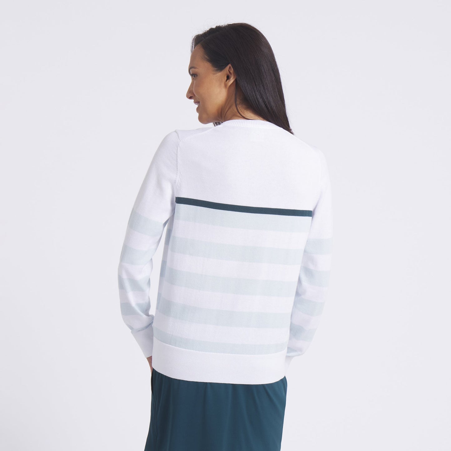 Women's Resort Stripe Golf Sweater - Puma Golf Classic