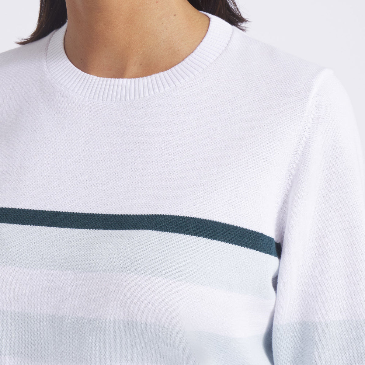 Women's Resort Stripe Golf Sweater - Puma Golf Classic