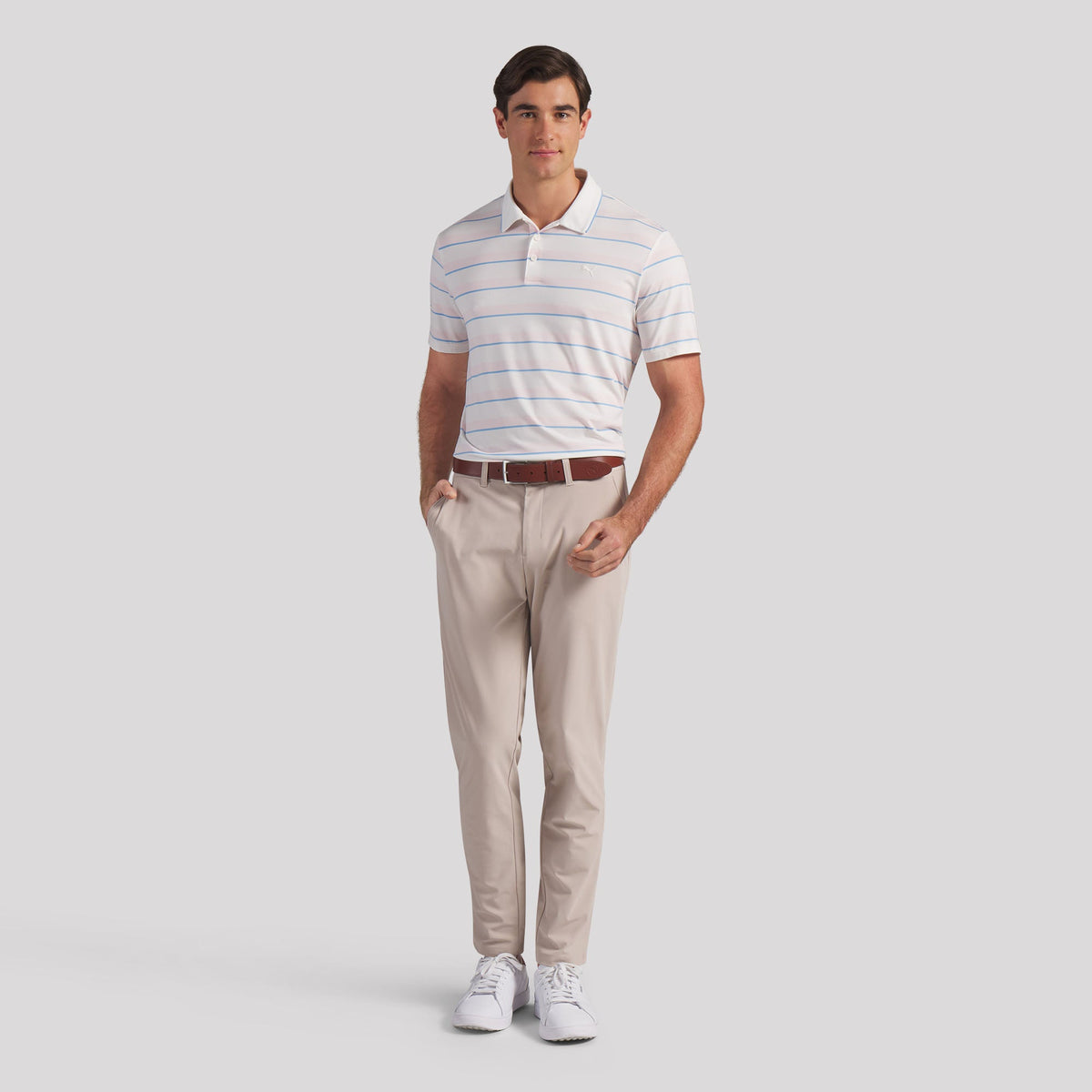 CLOUDSPUN Stripe Golf Polo - Puma Golf Value