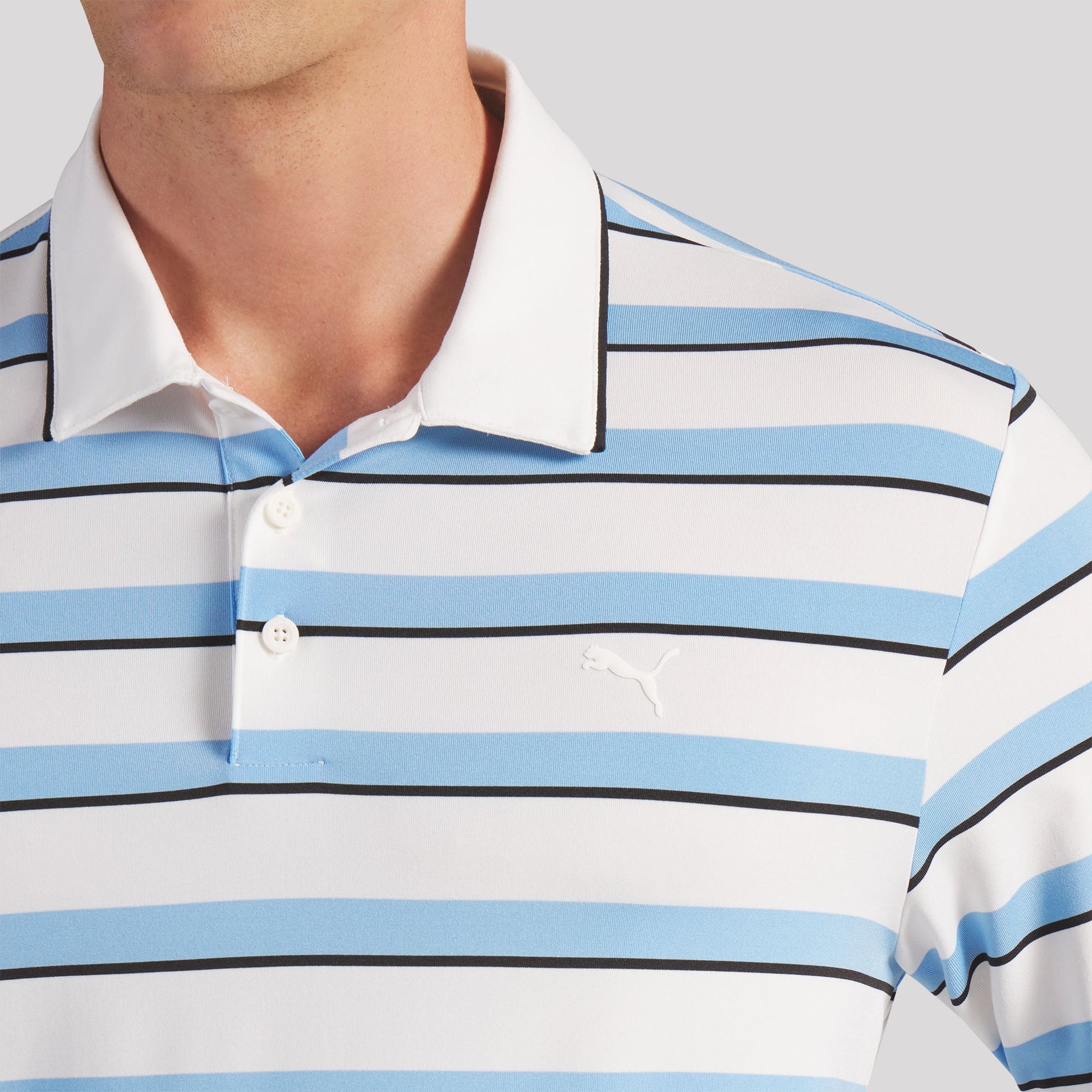 CLOUDSPUN Stripe Golf Polo - Puma Golf Value