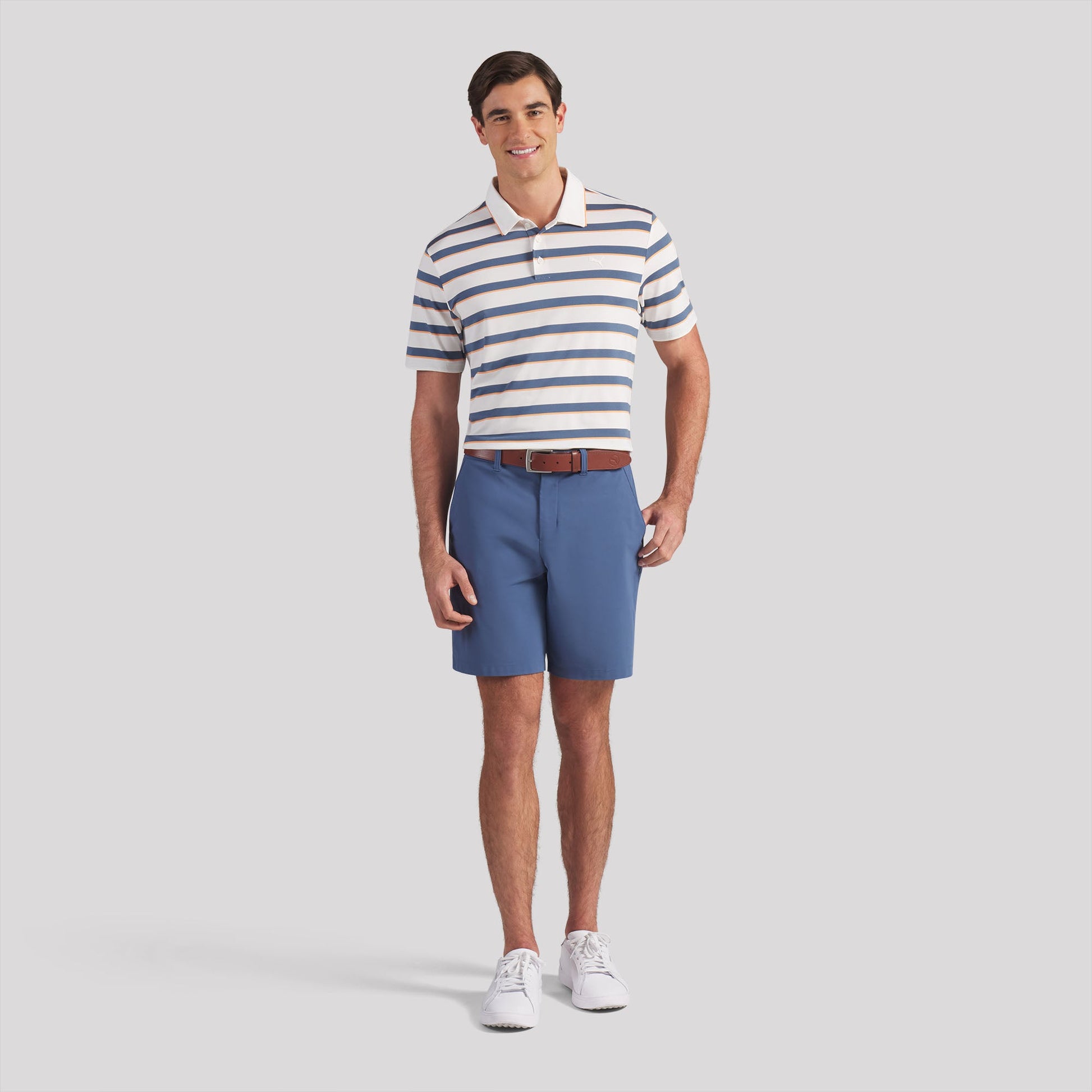 CLOUDSPUN Stripe Golf Polo - Puma Golf Value