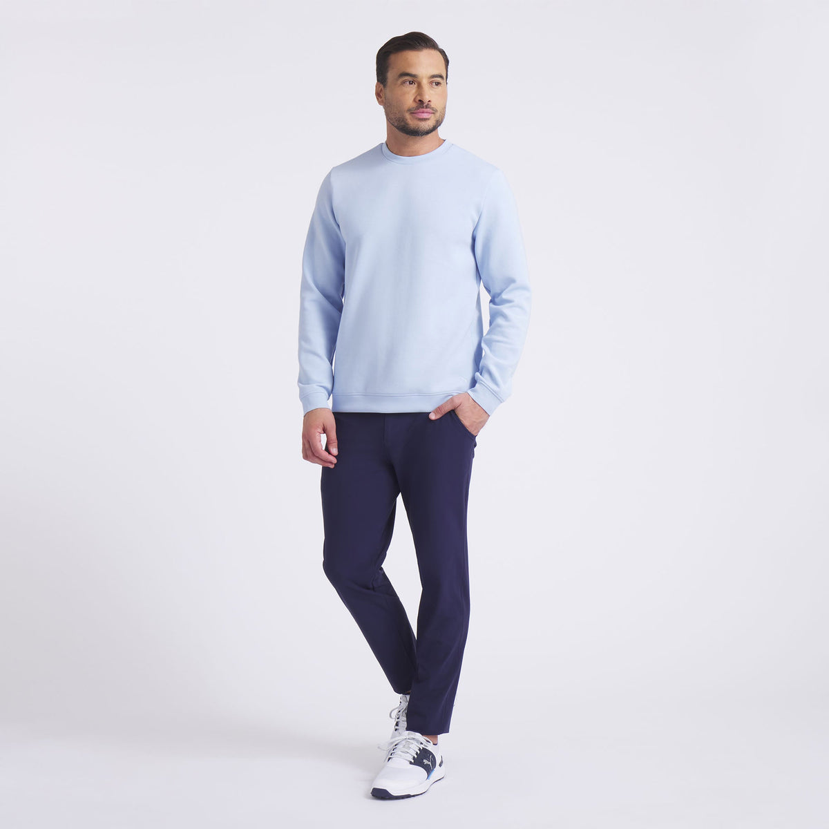 CLOUDSPUN Fleece Crewneck Golf Sweater - Puma Golf Essential