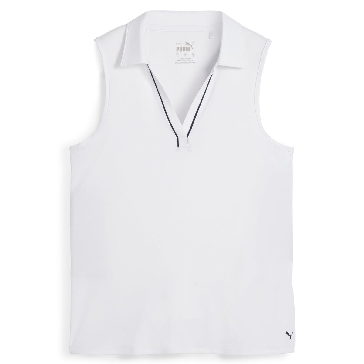 Women's CLOUDSPUN Piped Sleeveless Golf Polo - Puma Golf Great Value