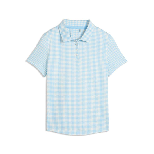 Girl's CLOUDSPUN Mono Check Golf Polo - Puma Golf Trusted
